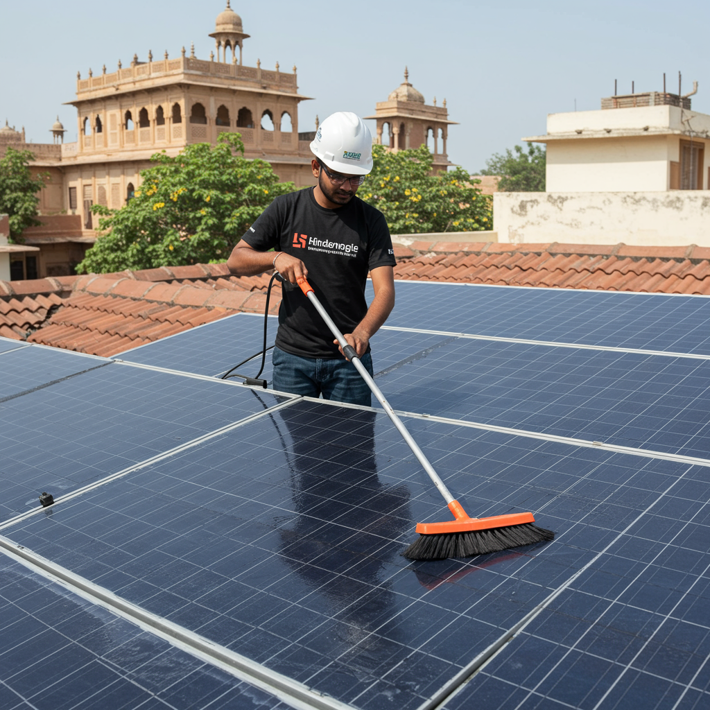 Solar panel cleaning and maintenance service in Purvanchal